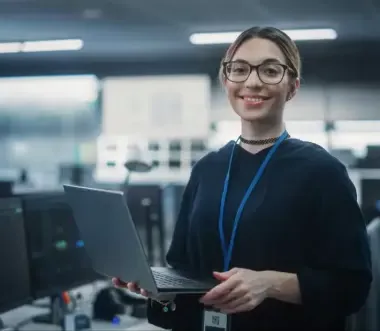 Female decarbonisation engineer